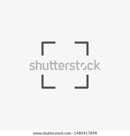 Maximize fullscreen icon isolated on gray background. Fullscreen symbol modern, simple, vector, icon for website design, mobile app, ui. Vector Illustration