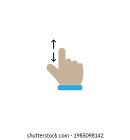 Maximize, Fullscreen, Zoom, Gesture Icon Logo Illustration Vector Isolated. Hand Sign and Gesture Icon-Set. Suitable for Web Design, Logo, App, and UI. Editable Stroke and Pixel Perfect. EPS 10.