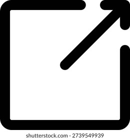 maximize glyph icon editable vector