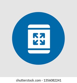  Maximize icon. Editable  Maximize icon for web or mobile.