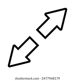 maximize icon, enlarges the image to full screen illustration design