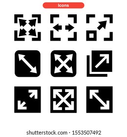 maximize icon isolated sign symbol vector illustration - Collection of high quality black style vector icons
