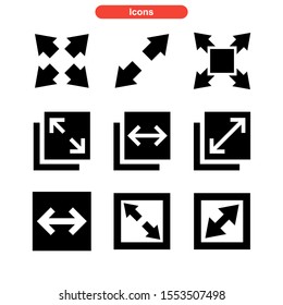maximize icon isolated sign symbol vector illustration - Collection of high quality black style vector icons
