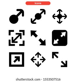 maximize icon isolated sign symbol vector illustration - Collection of high quality black style vector icons
