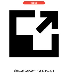 maximize icon isolated sign symbol vector illustration - high quality black style vector icons
