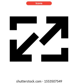 maximize icon isolated sign symbol vector illustration - high quality black style vector icons
