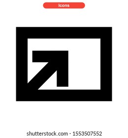 maximize icon isolated sign symbol vector illustration - high quality black style vector icons
