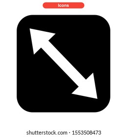 maximize icon isolated sign symbol vector illustration - high quality black style vector icons
