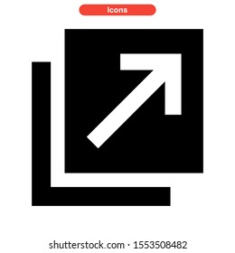 maximize icon isolated sign symbol vector illustration - high quality black style vector icons
