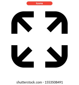maximize icon isolated sign symbol vector illustration - high quality black style vector icons
