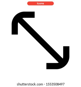 maximize icon isolated sign symbol vector illustration - high quality black style vector icons
