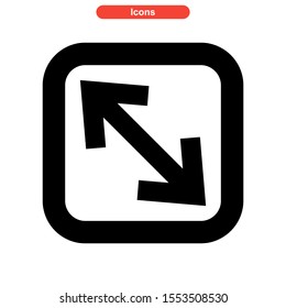 maximize icon isolated sign symbol vector illustration - high quality black style vector icons
