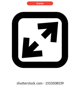 maximize icon isolated sign symbol vector illustration - high quality black style vector icons
