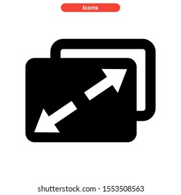 maximize icon isolated sign symbol vector illustration - high quality black style vector icons
