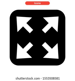 maximize icon isolated sign symbol vector illustration - high quality black style vector icons
