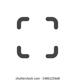 maximize Icon With Outline Style