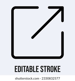 Maximize Icon Symbol. Maximize Icon Vector Illustration.