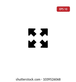 Maximize icon.full screen vector