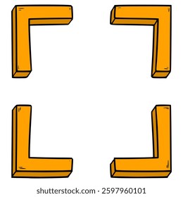 maximize illustration hand drawn isolated vector