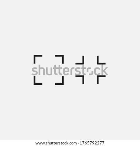 Maximize and Minimize Icons. Vector Illustration