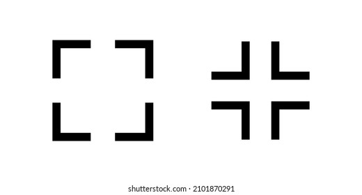 Maximize and Minimize symbol, vector Icon