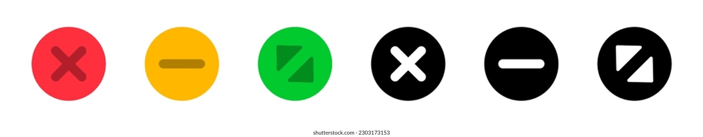 Maximize and minimize web button. Web browser window button set. Web buttons vector set. Maximize vector button. Minimize vector button. Open and close web icon set.