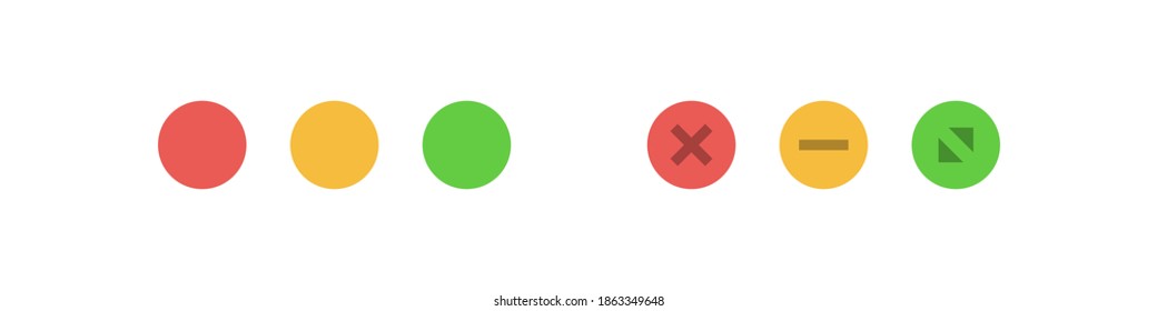 Maximize and minimize web button. Close window, browser symbol. Ui design in vector flat style.