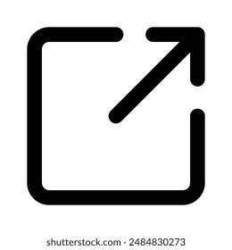 Maximiza el diseño de íconos de pantalla, diseño de Vector premium