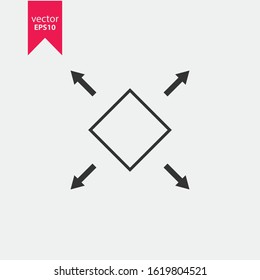 Maximize vector icon resize icon