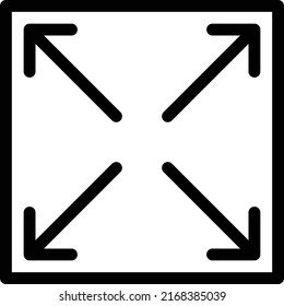 maximizar la ilustración vectorial en un fondo transparente.Símbolos de calidad premium.Icono vectorial de trazo para el concepto y el diseño gráfico.