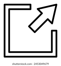 Maximize Vector Line Icon Design