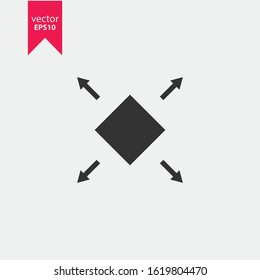 Maximize zoom in resize vector icon