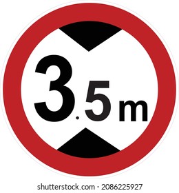 Maximum height, Gallery of All Prohibitory Signs, Road signs in China
