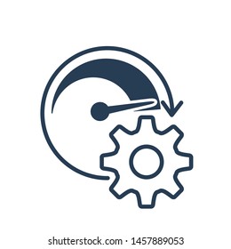 Maximum load. Vector icon on white background.
