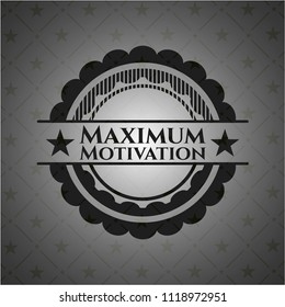 Maximum Motivation dark badge
