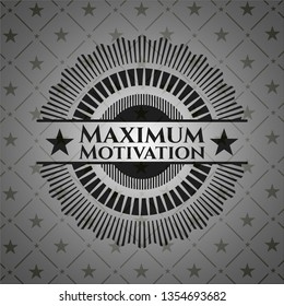 Maximum Motivation dark badge