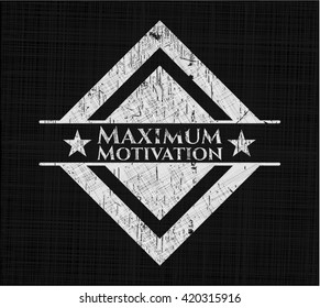 Maximum Motivation written on a chalkboard