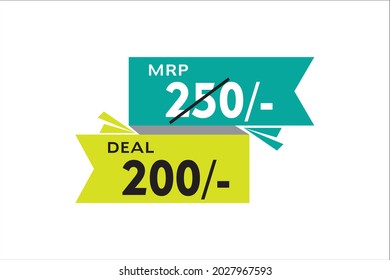 maximum retail price price tag design