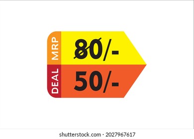 maximum retail price price tag design
