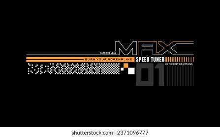 Maximum, run faster, abstract typography modern design slogan. Vector illustration graphics for print t shirt, apparels, background, poster, banner, postcard and or social media content.