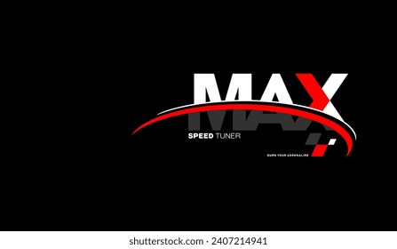 Maximum, run faster, abstract typography modern design slogan. Vector illustration graphics for print t shirt, apparels, background, poster, banner, postcard and or social media content.