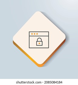 Maximum Security icon vector design