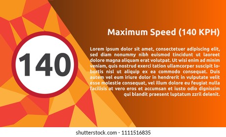 Maximum Speed 140 KPH Details