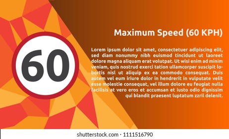 Maximum Speed 60 KPH Details