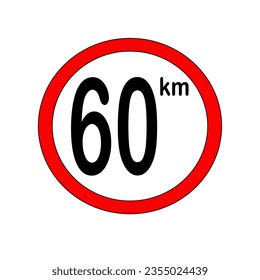 maximum speed limit of 80 km