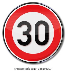 Maximum speed of thirty on this street