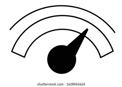 Maximum speedometer indicators multi color icon. Simple thin line, outline vector of speed icons for ui and ux, website or mobile application