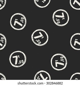 Maximum weight per axle. doodle seamless pattern background