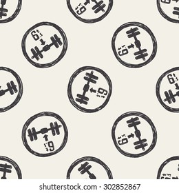 Maximum weight per axle. doodle seamless pattern background