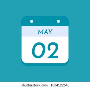 May 02 Single Day Calendar, 02 May